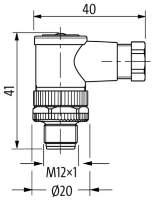 Murrelektronik M12-Stecker gew. 7000-12881-0000000
