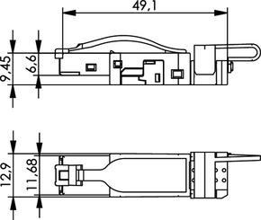Telegärtner STX RJ45 Stecker AWG22-26 Cat.6 schwarz 100007453