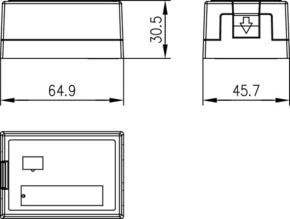 Telegärtner Modul-Aufnahme 1-fach 46x64, aws 100021371