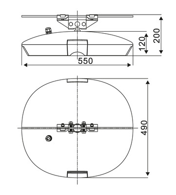 Abalight LED-Strahler 4000K FUNGO-HQ-55-740-S