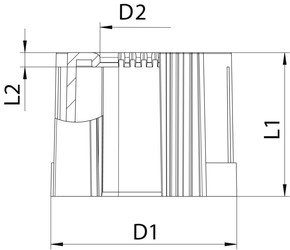 OBO Bettermann Vertr Rohrendtülle teilbar M16, PE, schwarz 129 TB M16 SW