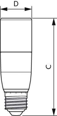 Philips Lighting LED-Stablampe E27 3000K matt CoreProLED #81451200