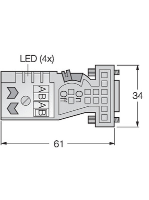 Turck Sub-D Steckverbinder FW-D9TLED #6604221