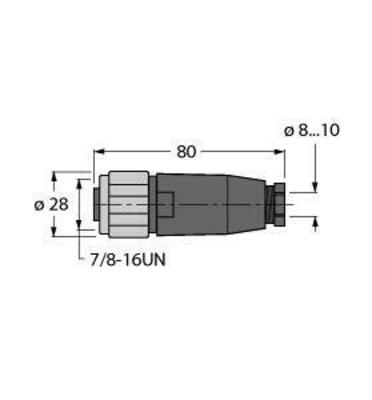 Turck Steckverbinder konfektionierbar BKV4140-0/11