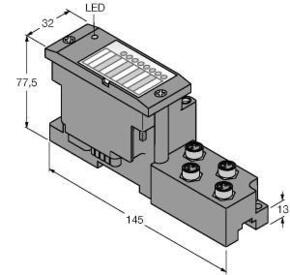 Turck Basismodul BL67-B-4M8