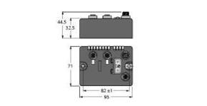 Turck Compact Feldbus Station für DeviceNetInterfa BLCDN-2M12S-2RFID-S