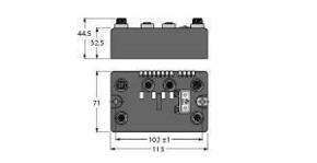 Turck Compact Feldbus Station für PROFIBUS-DPInter BLCDP-2M12MT-2RFID-S