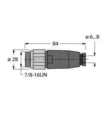 Turck Steckverbinder konfektionierbar BSV4140-0/9