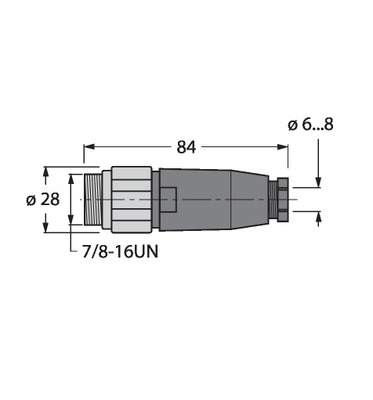 Turck Steckverbinder konfektionierbar BSV4140-0/9