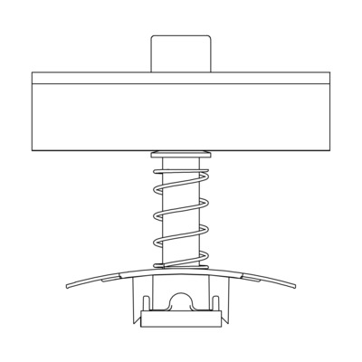 K2 Systems Modulmittelklemme XS Set 34-38mm pressblank 1003586