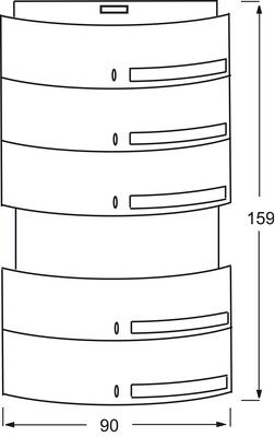 Busch-Jaeger Bedienelement 5/10fach MF/IR 6320/50-20