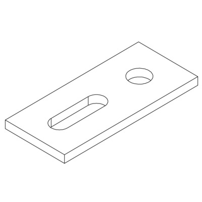K2 Systems Aluminium Adapterblech Für Schraube M12 2002545