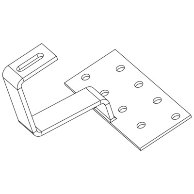 K2 Systems Dachhaken Grundpl.180x80x4mm 1000653