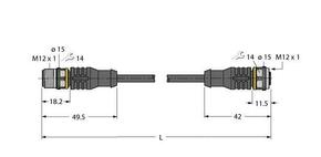 Turck PUR-Kabelmantel Thin RSC-RKC5701-1.5M