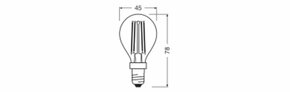 Osram LAMPE LED-Tropfenlampe E14 827, 3-step-dim SSTCLASP404W2700KE14
