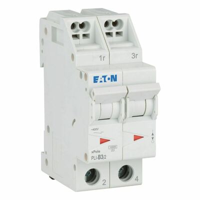 Eaton Leitungsschutzschalter 3 A, 2p,Steckkl. B PLI-B3/2
