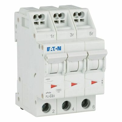 Eaton Leitungsschutzschalter 3 A, 3p,Steckkl. C PLI-C3/3
