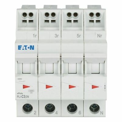 Eaton Leitungsschutzschalter 3 A, 3p+N,Steckkl. C PLI-C3/3N