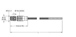 Turck PROFIBUS-Leitung PUR RSSW451-10M