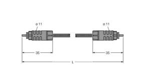 Turck IP-Link Lichtwellenleiter PUR Außenmantel SFOL-15M