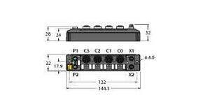 Turck Multiprotokoll-I/O-Modul kompakt TBEN-S2-4AO