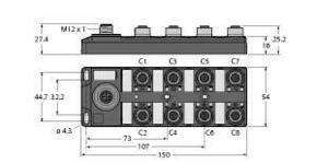 Turck I/O-Hub TBIL-M1-8DOP