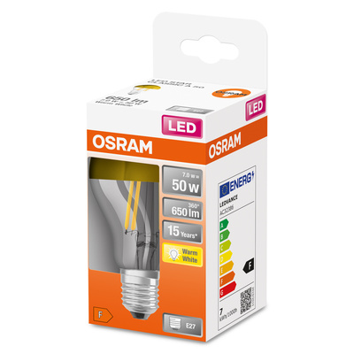 Osram LAMPE LED-Kopfspiegellampe E27 827 LSCLA50MIRG7W827FE27