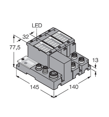 Turck Set f. I/O-Kommunikation Profibus-DPV1 TI-BL67-DPV1-S-4