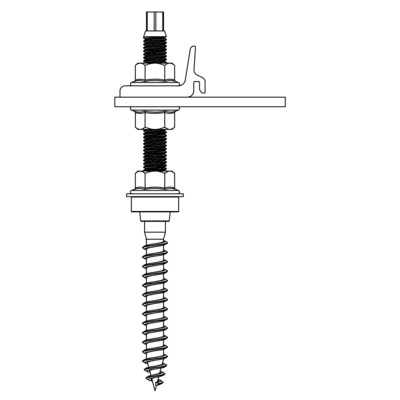 K2 Systems Stockschrauben montiert M12x200 2003275