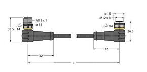 Turck PUR-Kabelmantel Thin WSC-WKC5701-0.3M