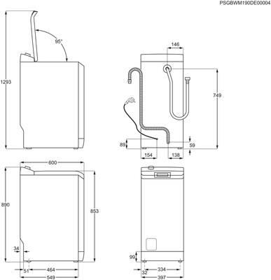 Zanussi Waschautomat Toplader 6 kg ZWY61243KF