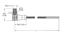 Turck PROFIBUS-Leitung PUR WSSW451-10M
