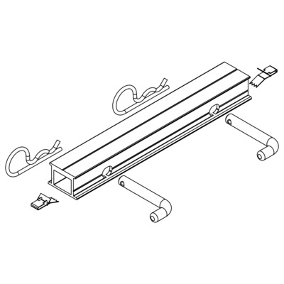 K2 Systems Schienenverbinder Set Alu, Edelstahl 2004123