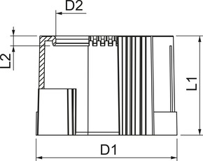 OBO Bettermann Vertr Rohrendtülle teilbar, PG 129 TB PG36