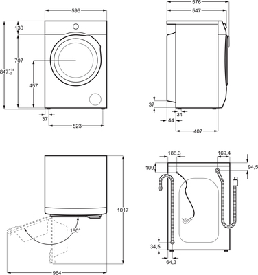 Electrolux AEG MDA Waschautomat CARAT L6FBF51488