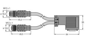 Turck PROFIBUS-Leitung PUR RSSW-D9-R #8030192