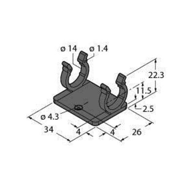 Turck Befestigungsclip M12 #8053527 (VE10)