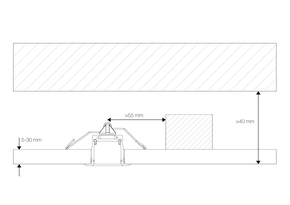 Radium Lampenwerk Einbau-Aluminium-Profil 2m TRPA2562