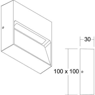 Brumberg Leuchten LED-Wandanbauleuchte 230V 10171183