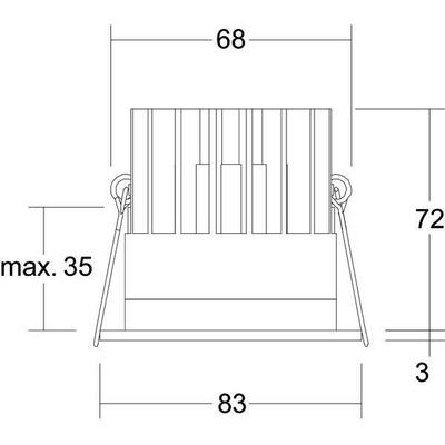 Brumberg Leuchten LED-Einbaudownlight 500 mA 12035184