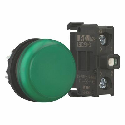 Eaton Komplettgerät Leuchtmelder Bodenbefestigung M22-L-G-LEDC230-BVP