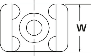 HellermannTyton Befestigungssockel CTM0 weiß