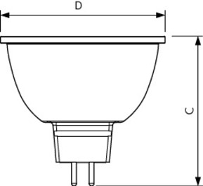 Philips Lighting LED-Reflektorlampr MR16 GU5.3 930 DIM MAS LED Exp#35843000