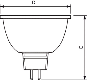 Philips Lighting LED-Reflektorlampr MR16 GU5.3 940 DIM MAS LED Exp#35863800