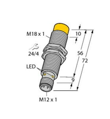 Turck Schreib-Lese-Kopf HF Bus-Linien-Topologie TN-M18-H1147/C53