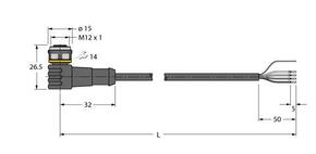 Turck PUR-Kabelmantel Thin WKC5701-5M