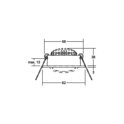 Brumberg Leuchten LED-Einbaustrahler 230V 38421073