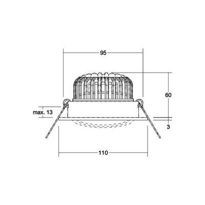 Brumberg Leuchten LED-Einbaustrahler 230V 39395073