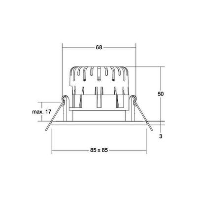 Brumberg Leuchten LED-Einbaudownlight 230 V 41481173