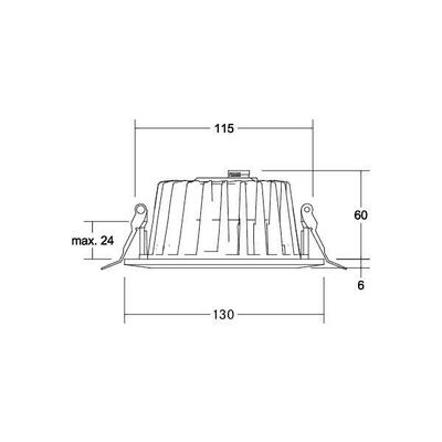 Brumberg Leuchten LED-Einbaudownlight 3000K 41552073